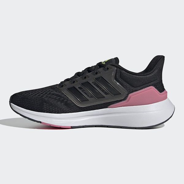 【下殺】Adidas 女鞋 慢跑鞋 EQ21 RUN 透氣 輕量 黑 粉【運動世界】H68076 product thumbnail 3