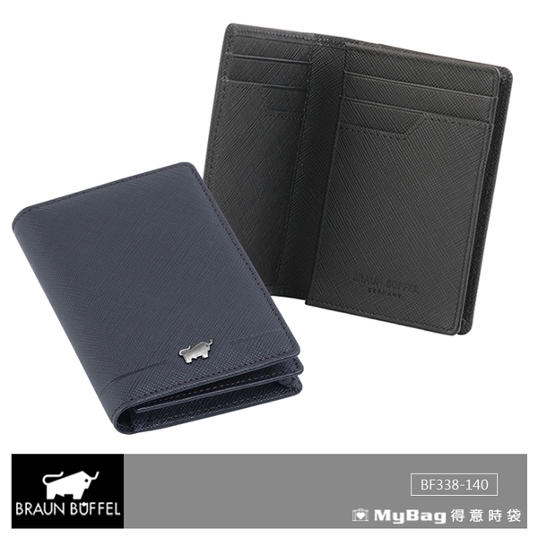 BRAUN BUFFEL 小金牛 名片夾 格瑞克系列 厚型名片夾 BF338-140 得意時袋