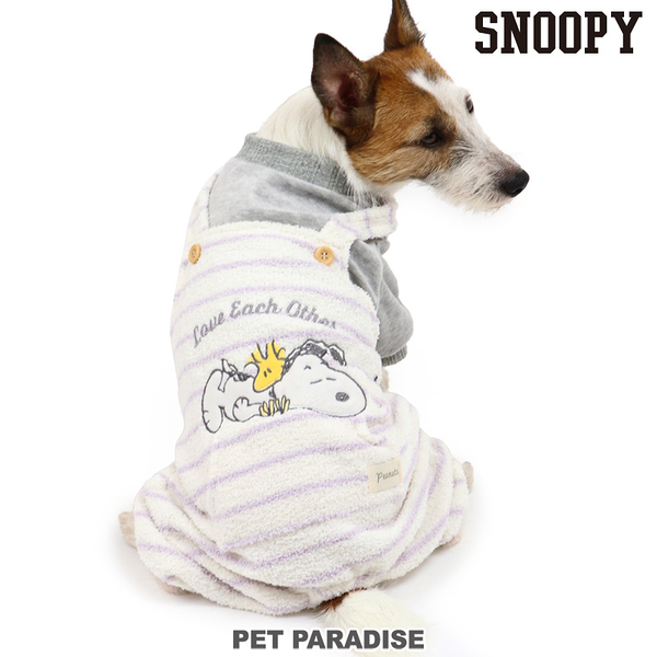 PET PARADISE 寵物精品】SNOOPY 60週年滿版鋪棉白連身褲(S) 狗衣服寵物