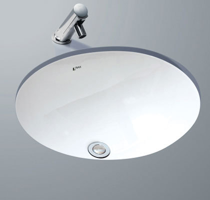 【麗室衛浴】日本INAX GL-2293V-TW 下崁臉盆 採用伊奈獨家防污技術 防止水垢 抗菌力強