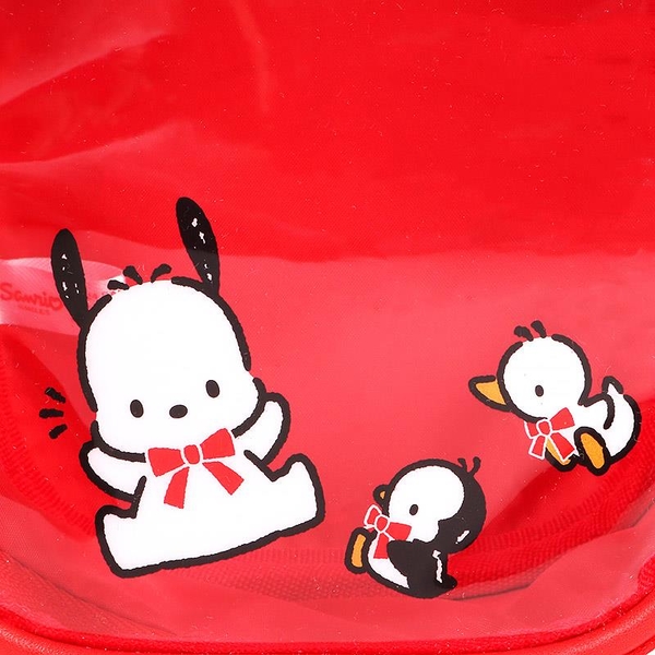 【震撼精品百貨】Pochacco_帕帢狗~日本SANRIO三麗鷗 帕帢狗35週年皮質窗口玩偶收納包*06120 product thumbnail 4