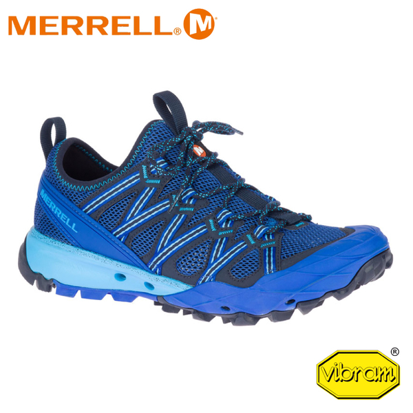 【MERRELL 美國 男 Choprock 水陸兩棲健行登山鞋《寶藍》】99857/輕量/健走/溯溪/慢跑/抗菌防臭