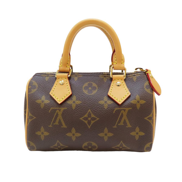 【二手名牌BRAND OFF】LOUIS VUITTON 路易威登 原花 PVC塗層帆布 Nano Speedy 兩用包 M81085 product thumbnail 2