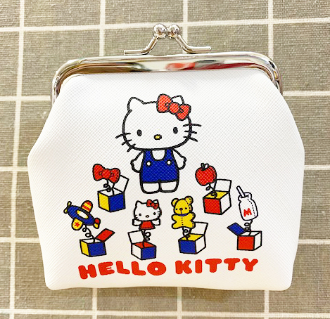 【震撼精品百貨】hello kitty_凱蒂貓-三麗鷗 hello kitty日本sanrio三麗鷗kitty珠釦零錢包45th*60636