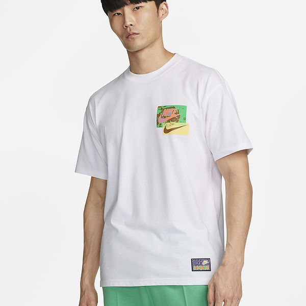 NIKE AS M NSW TEE M90 FESTIVAL LBR 男短袖上衣 柔軟 棉料 經典 寬鬆休閒 白 KAORACER FB9787100