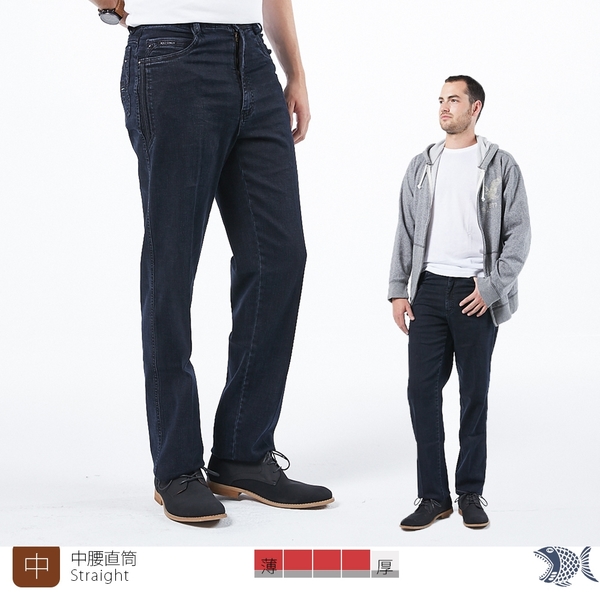 【斷貨出清】NST Jeans 剛硬線條 重磅彈性牛仔男褲(中腰) 390(2026) 台製 紳士 四季款