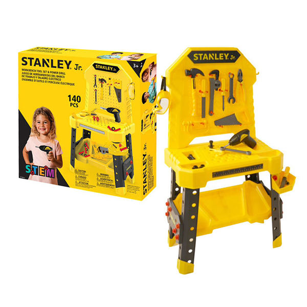 美國 STANLEY Jr. 大全套工具台套組|電動螺絲起子|聖誕禮物