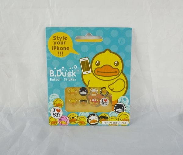 【震撼精品百貨】B.Duck_黃色小鴨~手機按鍵貼【共1款】