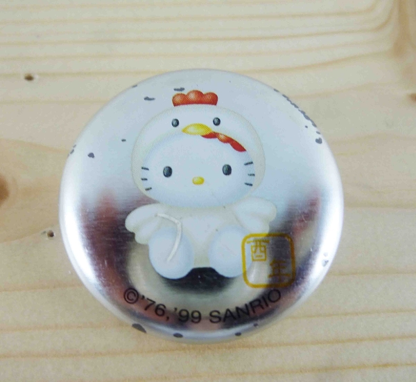 【震撼精品百貨】Hello Kitty 凱蒂貓~KITTY別針-圓型-生肖系列-雞圖案