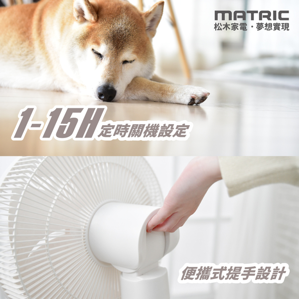 MATRIC松木 14吋DC直流3D立體擺頭循環立扇 MG-DF1421SR product thumbnail 6