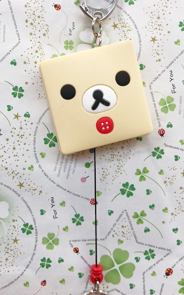 【震撼精品百貨】Rilakkuma San-X 拉拉熊懶懶熊~伸縮鑰匙圈-妹妹#19353 product thumbnail 4