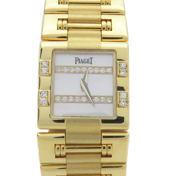 【二手名牌BRAND OFF】 PIAGET 伯爵【再降價】Dancer 18K金 鑲鑽石 英腕錶 15327 K81