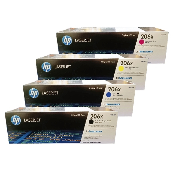 HP 206X W2110X W2111X W2112X W2113X 高列印量原廠碳粉匣 四色一組 適用M283fdw M255dw