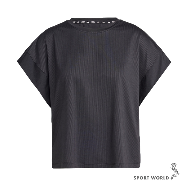 Adidas 短袖上衣 女裝 排汗 黑【運動世界】IP1860