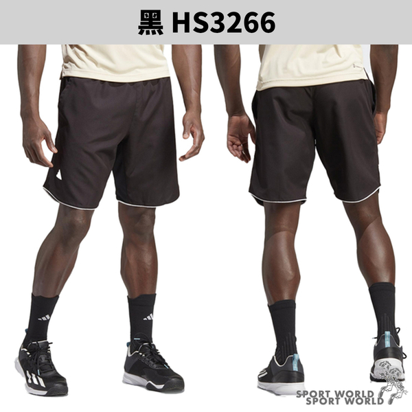 【下殺】Adidas 短褲 男裝 網球褲 排汗 藍/黑/白【運動世界】HT4432/HS3266/HS3265 product thumbnail 4