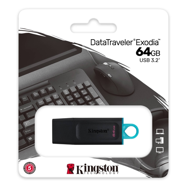 Kingston 64GB 64G【DTX/64GB】DataTraveler Exodia USB 3.2 金士頓 隨身碟