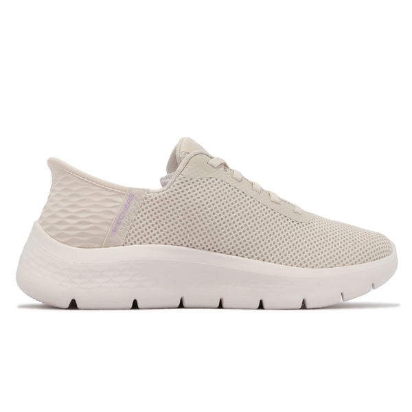 Skechers Go Walk Flex-Grand 寬楦懶人 女套入式健走鞋 米白 瞬穿科技 KAORACER 124975WOFWT product thumbnail 5