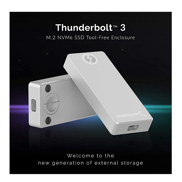 [2美國直購] Sabrent SSD鋁殼 EC-T3NS Thunderbolt 3 接頭 M.2 NVMe SSD Tool-Free Solid Aluminum Enclosure