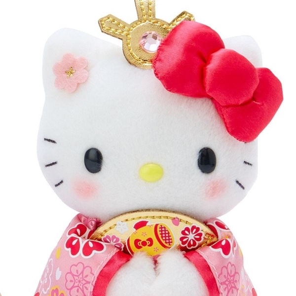 【震撼精品百貨】Hello Kitty 凱蒂貓~日本SANRIO三麗鷗 KITTY絨毛玩偶娃娃2入組(女兒節款)*32602 product thumbnail 4