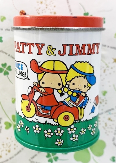 【震撼精品百貨】彼得&吉米Patty & Jimmy~三麗鷗 彼得&吉米圓形罐裝貼紙*59900