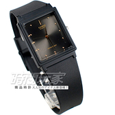CASIO卡西歐 MQ-38-1A 撞色簡約方錶 橡膠錶帶 黑x深灰色 MQ-38-1ADF 防水手錶 指針錶 兒童錶 女錶