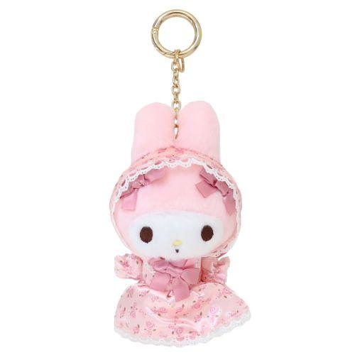 【震撼精品百貨】My Melody 美樂蒂~日本SANRIO三麗鷗 美樂蒂絨毛玩偶吊飾-粉玫瑰*56536