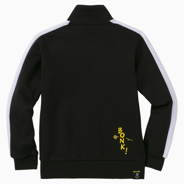 Puma x PEANUTS JKT 童裝 大童 外套 純棉 聯名 史奴比 休閒 印花 黑【運動世界】59945901 product thumbnail 3