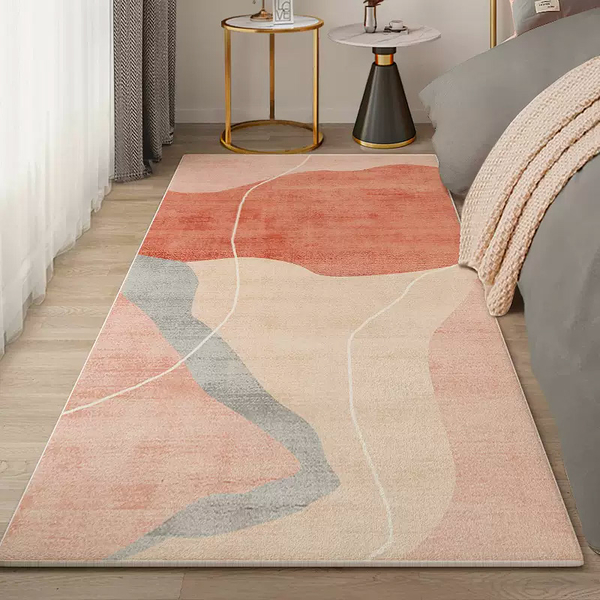 熱賣預購－簡約高級感絨面輕奢地毯18 (60*160cm) 臥室床邊地毯