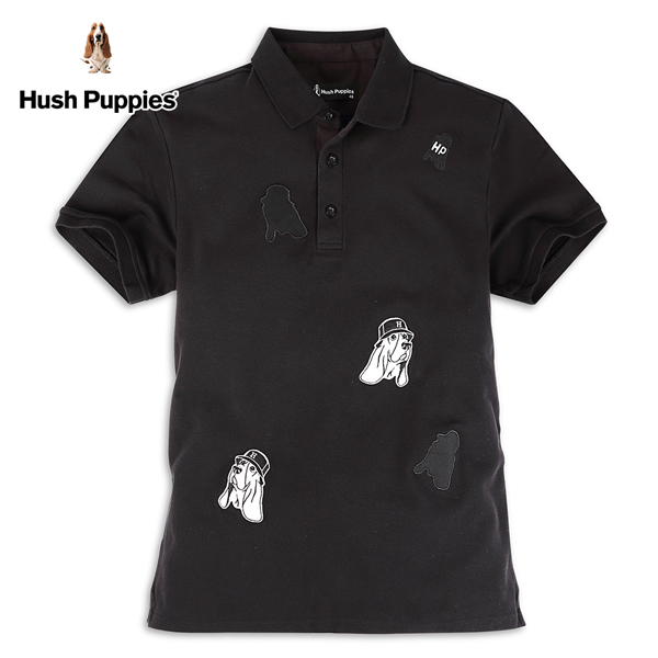 Hush Puppies POLO衫 男裝滿版漁夫帽狗刺繡短袖POLO衫 product thumbnail 2