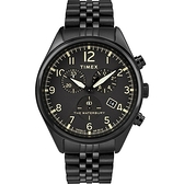 【分期0利率】TIMEX 天美時 三眼錶 全黑鋼帶 41mm 全新原廠公司貨 TXTW2R88600