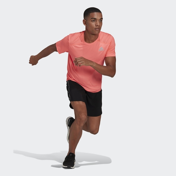 Adidas OWN THE RUN COOLER 男款 粉紅色 短袖T恤 HB7459【KAORACER】 product thumbnail 4