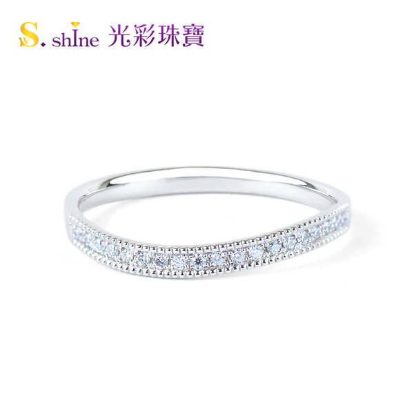 【光彩珠寶】婚戒 日本鉑金結婚戒指 對戒 白金之戀 product thumbnail 4