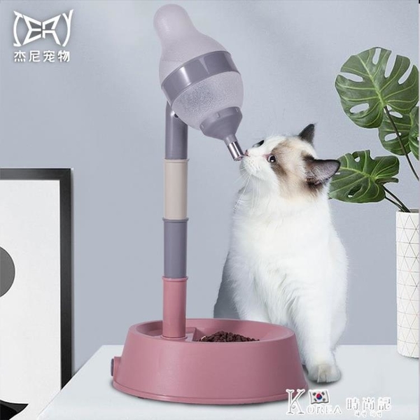 寵物韓國立式自動飲水器狗狗貓咪不濕胡子掛式水壺飲水器用品喂食 雙12狂歡購