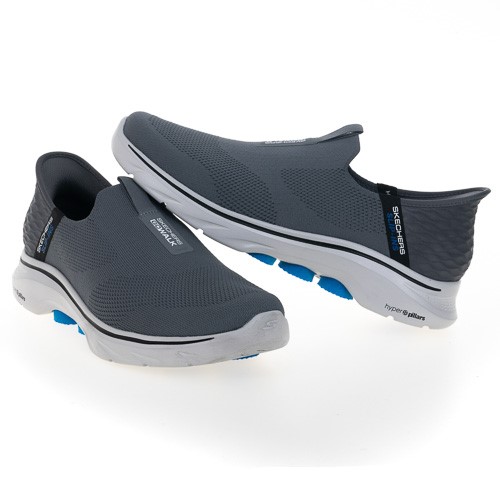 Skechers 休閒鞋 Go Walk 7-Easy On 2 Slip-Ins 運動 男 灰藍 套入式 輕量 216641CCBL product thumbnail 4