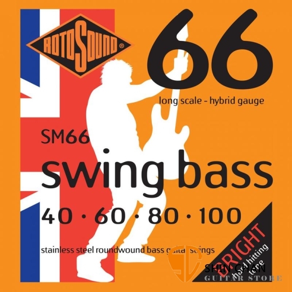 ROTOSOUND SM66 電貝斯弦 (40-100) 【英國製/BASS弦/SM-66】