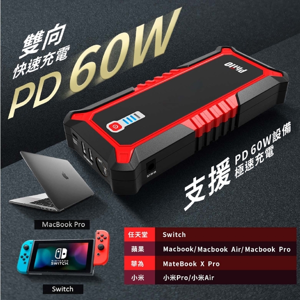 飛樂Philo 汽柴油頂級旗艦版救車行動電源 PQC-24000SP product thumbnail 6