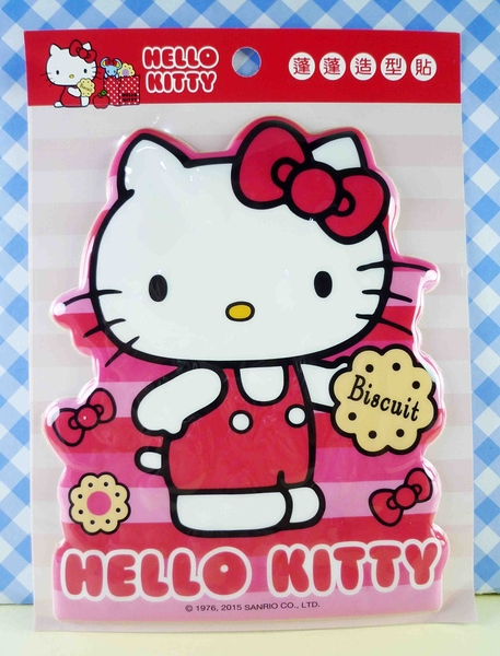 【震撼精品百貨】Hello Kitty 凱蒂貓~KITTY立體海綿貼紙-紅餅乾