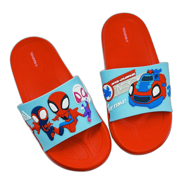 【菲斯質感生活購物】限量特價 台灣製蜘蛛人拖鞋-紅色 男童鞋 兒童拖鞋 大童鞋 拖鞋 室內鞋