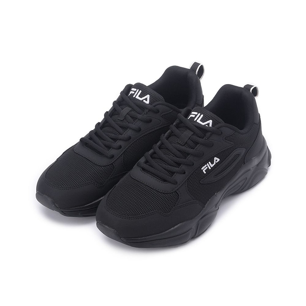 FILA 限定版復古休閒鞋 全黑 1-J909X-001 男鞋