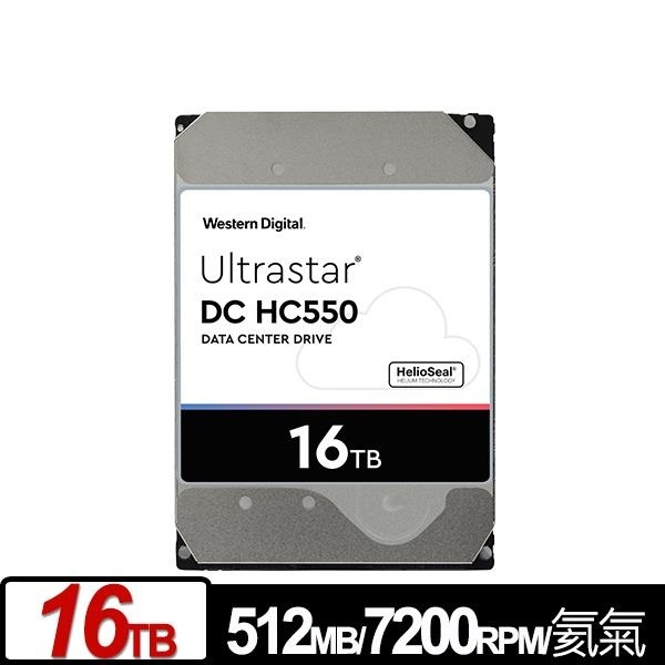 WD Ultrastar DC HC550 16TB 3.5吋 SATA 企業級硬碟 WUH721816ALE6L4 product thumbnail 3