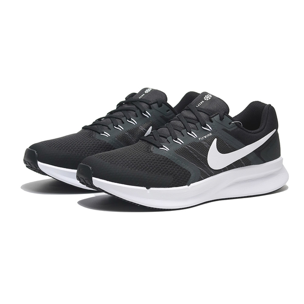 NIKE 慢跑鞋 RUN SWIFT 3 黑白 基本款 緩震 網布 運動鞋 男 DR2695-002