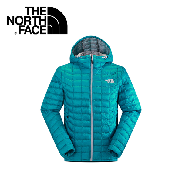 【The North Face 男 ThermoBall暖魔球 保暖兜帽外套 瓷釉藍】 C938/暖魔球外套