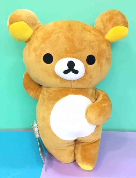 【震撼精品百貨】Rilakkuma San-X 拉拉熊懶懶熊~絨毛娃娃~哥哥摸頭#23253