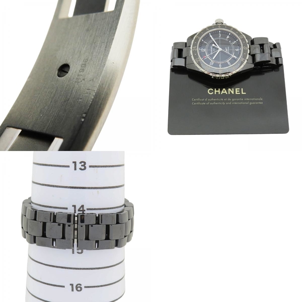 【二手名牌BRAND OFF】CHANEL 香奈兒 J12 GMT 黑色陶瓷 自動上鍊 腕錶 H2012 product thumbnail 10