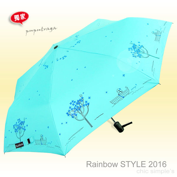 【自然系】艾蜜莉夢境-抗UV自動傘 /晴雨傘防風傘防曬傘陽傘洋傘折傘-2