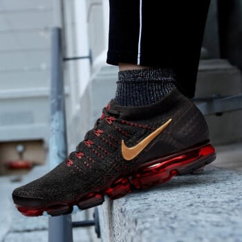 Nike Air Vapormax Flyknit Black/mineral Gold grey 849558