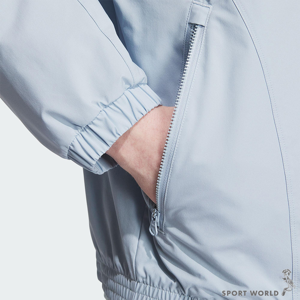 Adidas 男立領外套 防風 拉鍊口袋 寬鬆 藍【運動世界】IP4952 product thumbnail 6