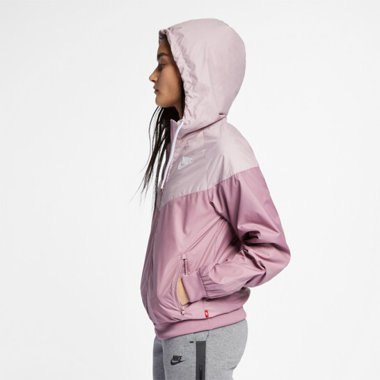 ★現貨在庫★ Nike Windrunner 女裝 外套 風衣 連帽 防風 拼接 粉 【運動世界】AR3093-515 product thumbnail 5