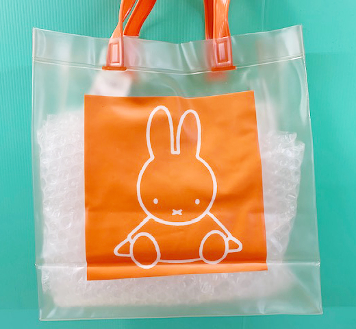 【震撼精品百貨】Miffy 米菲兔/米飛兔~米菲兔防水手提包/收納包-透明橘#59641