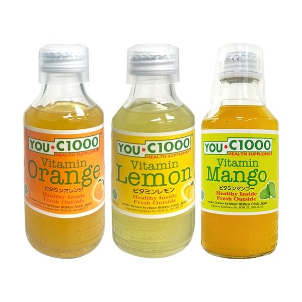 印尼 YOU C1000 VITAMIN 橘子/檸檬/芒果 風味飲料(140ml) 款式可選【小三美日】※禁空運 product thumbnail 2